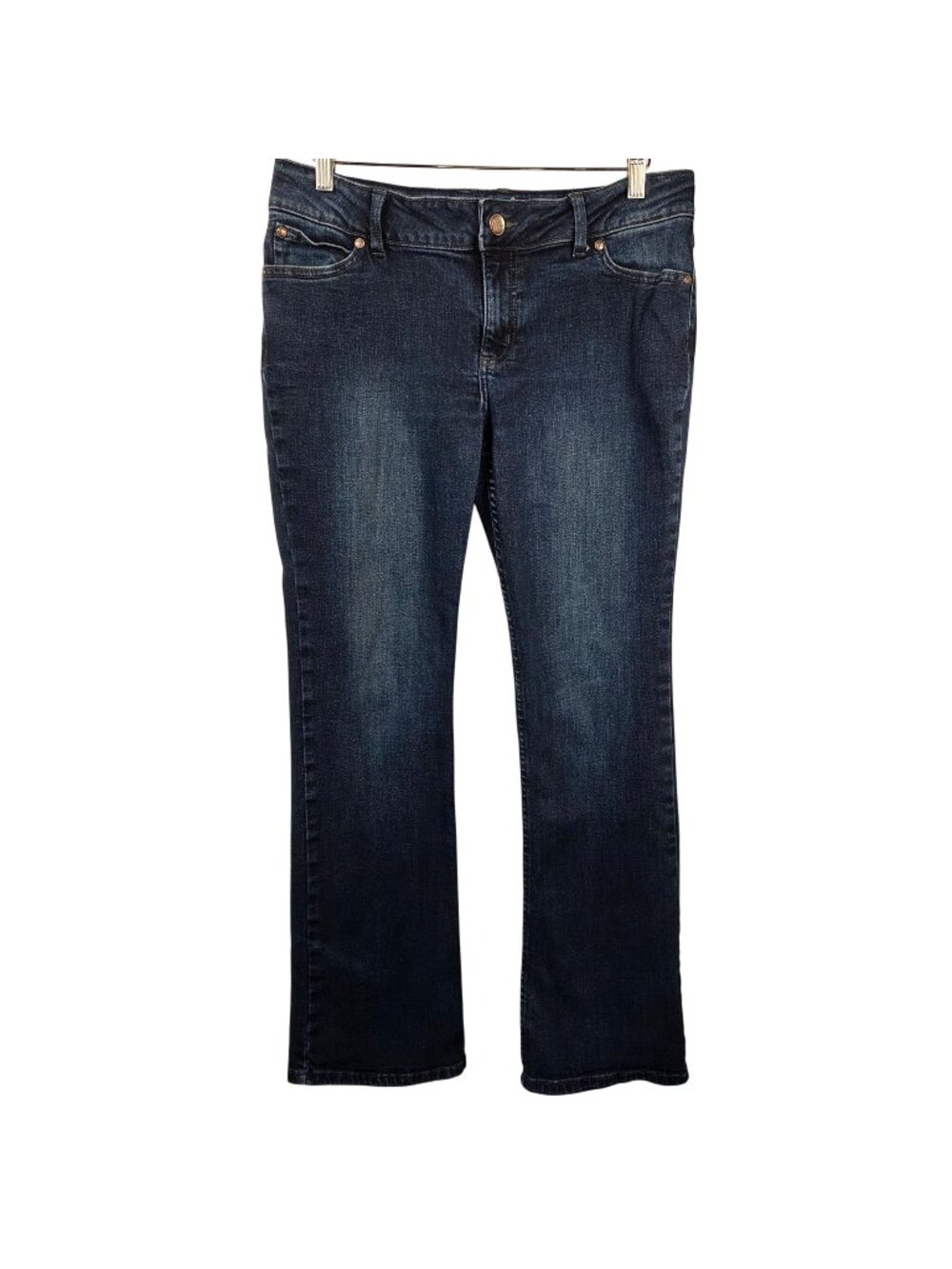 Wrangler Bootcut Blue Denim Jeans Size 6 Dark Wash